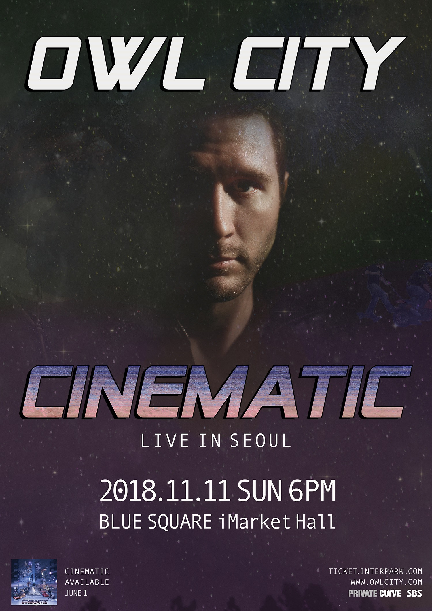 [공연안내] OWL CITY LIVE IN SEOUL ‘CINEMATIC’