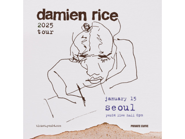 [공연안내] 데미안 라이스 내한공연 <damien rice 2025 tour in Seoul>