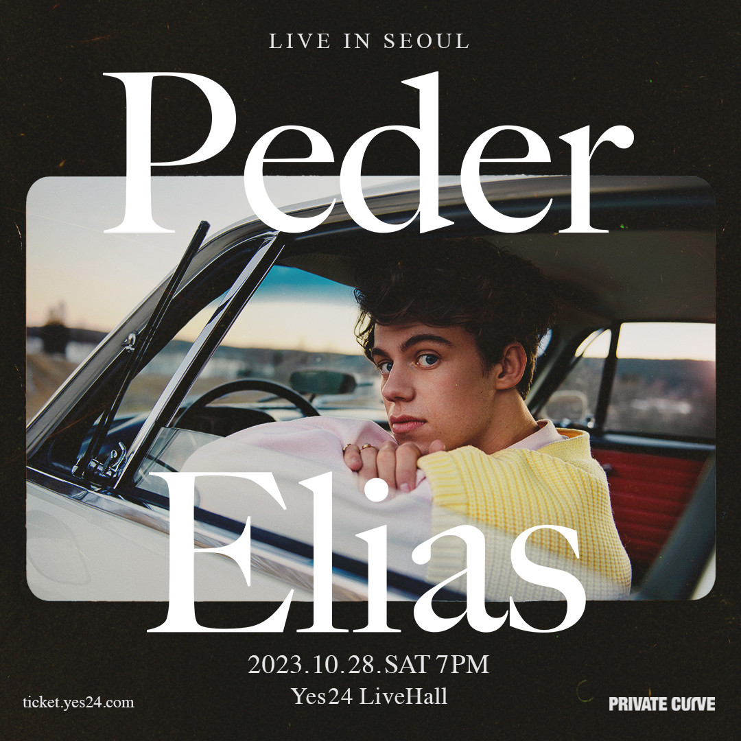[공연안내] 페더 엘리아스 내한공연 <Peder Elias LIVE IN SEOUL>